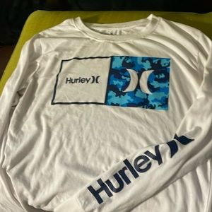 Hurley long sleeve, white boys, Tee